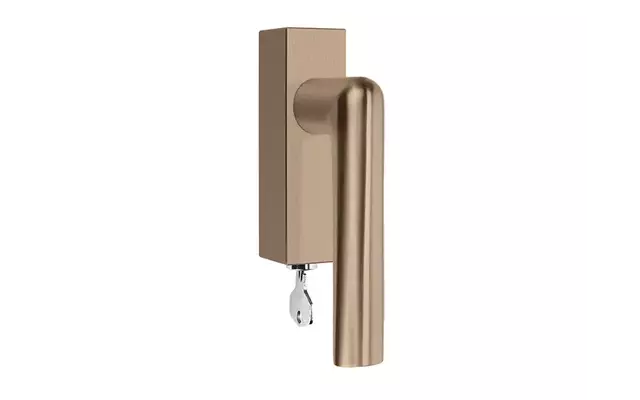 Draaikiep raamkruk Links PVD licht brons Inc Piet Boon PBI102-DKLOCK